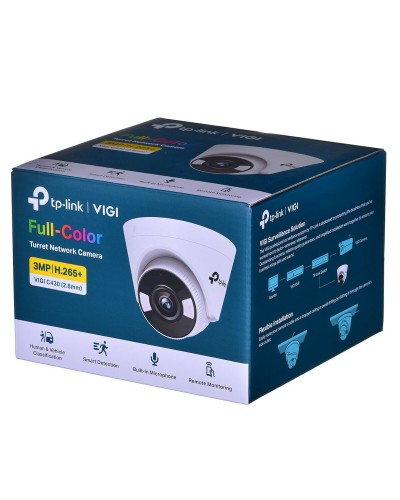 TP-Link VIGI C430: 4MP Outdoor PoE Surveillance Camera with Human/Vehicle Detection
